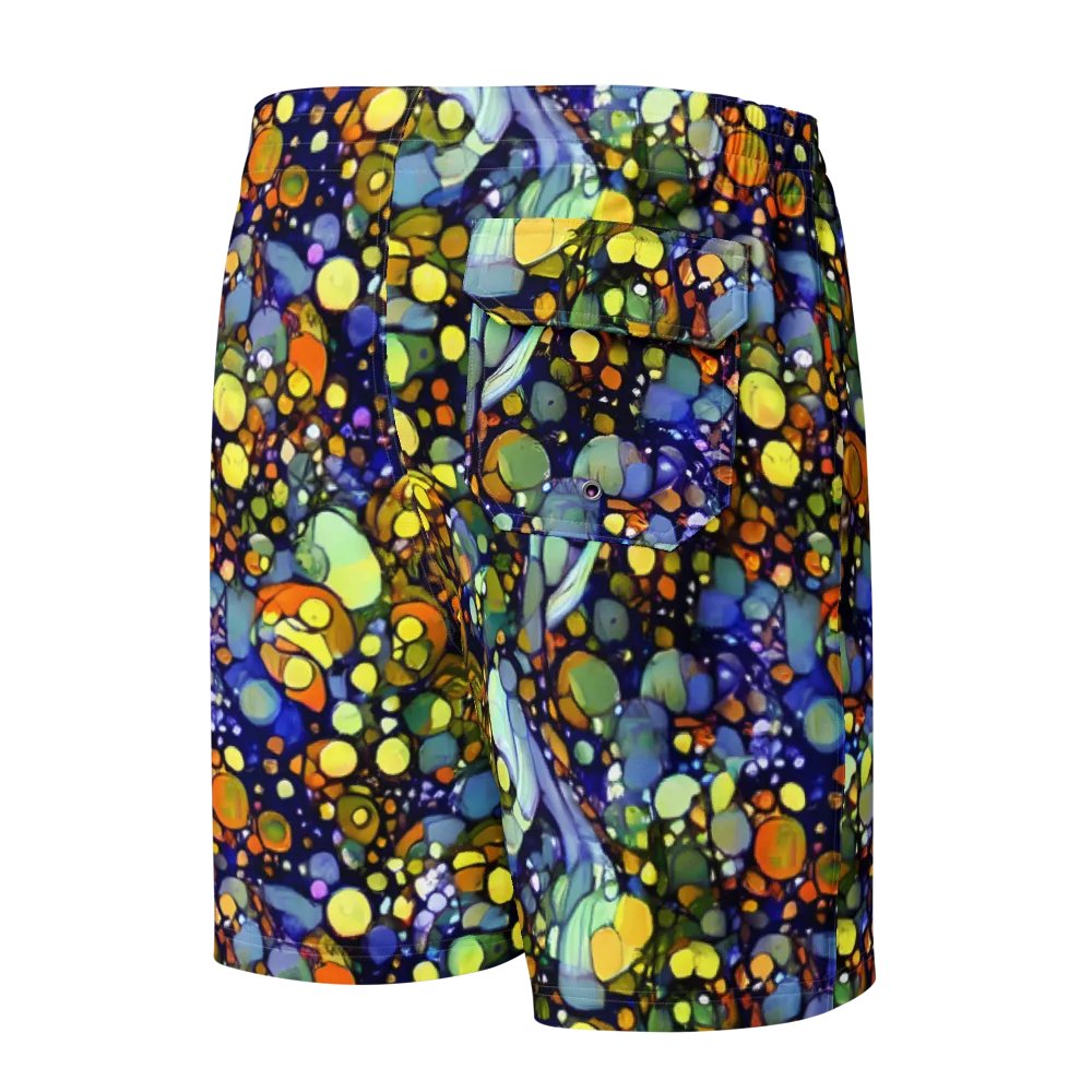 Indigo Carnival on Men's Board Shorts — Back
