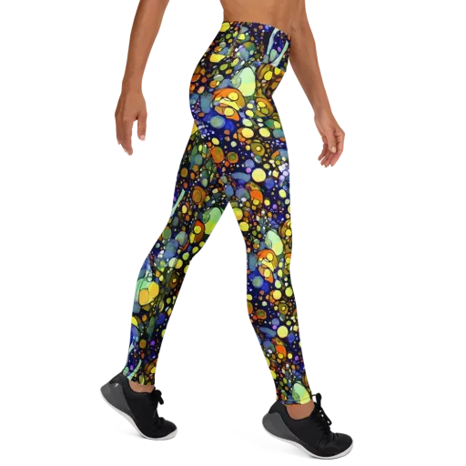 Indigo Carnival on a Yoga Leggings