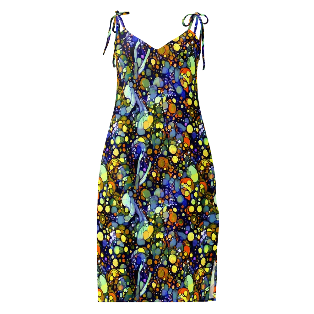Indigo Carnival on Slip Dress — Front