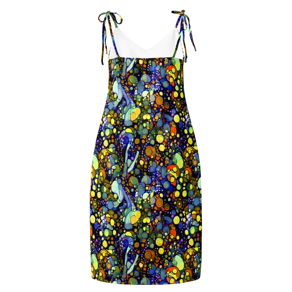 Indigo Carnival on Slip Dress — Back