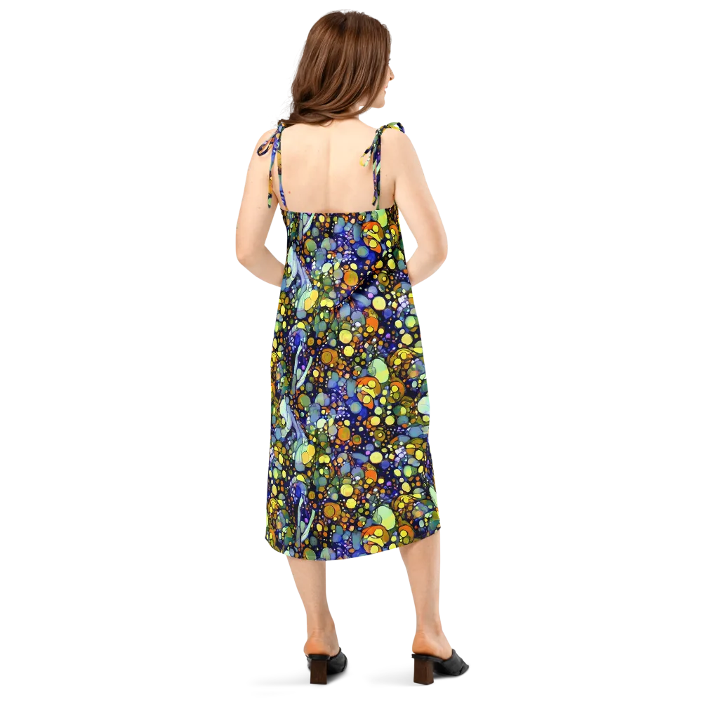 Indigo Carnival on Slip Dress — Back