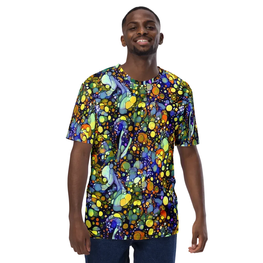Indigo Carnival on Men's Crew Neck T-Shirt — Front