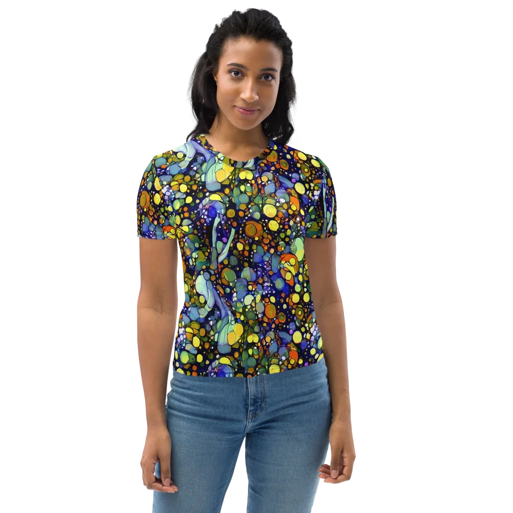 Indigo Carnival on Women's Crew Neck T-Shirt — Front