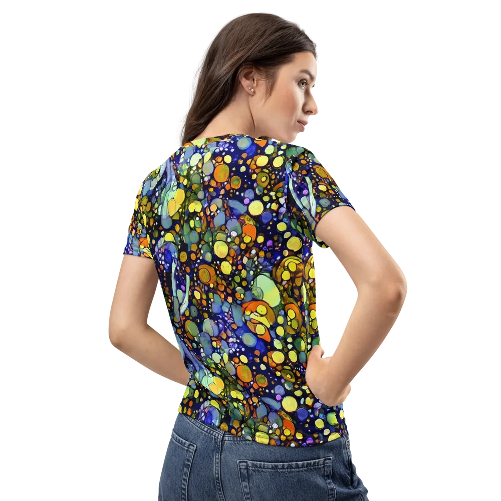 Indigo Carnival on Women's Crew Neck T-Shirt — Back