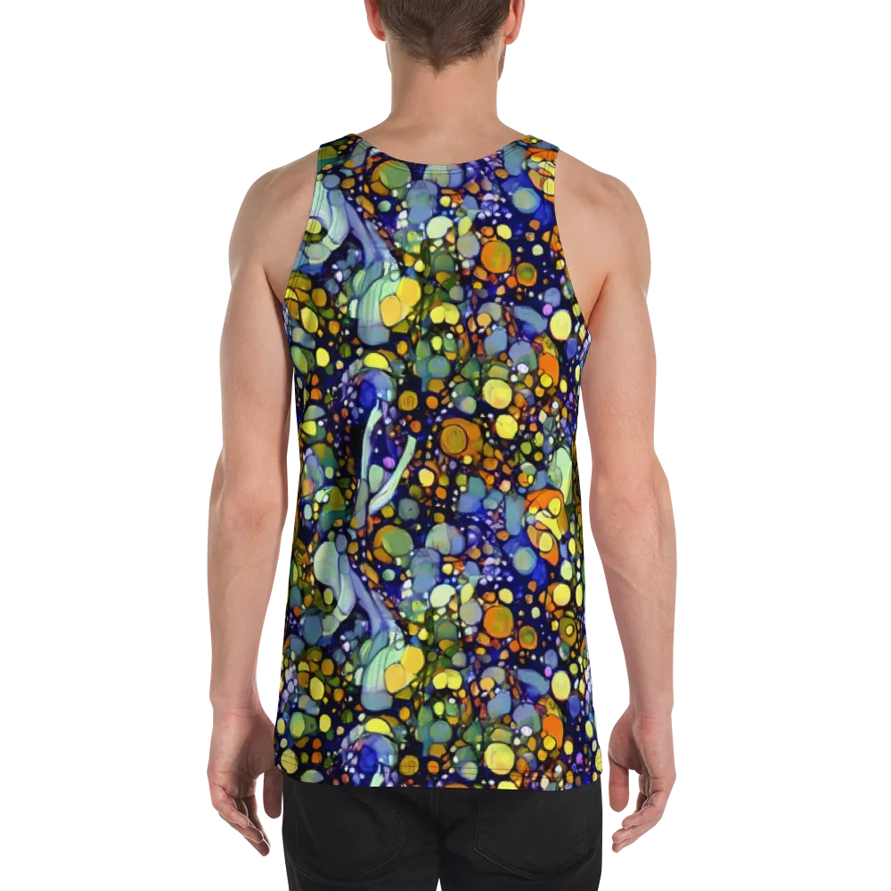 Indigo Carnival on Men's Tank Top — Back