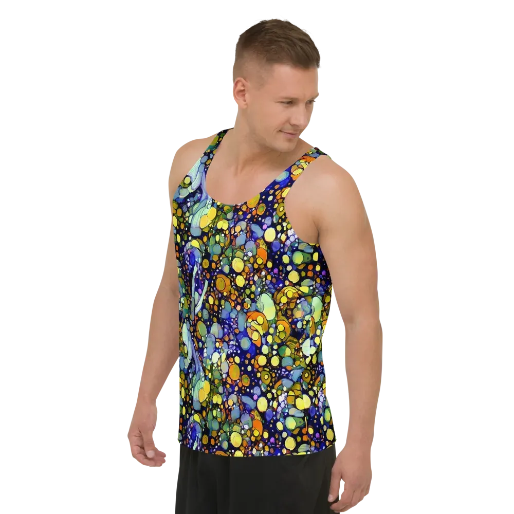 Indigo Carnival on Men's Tank Top — Left Front