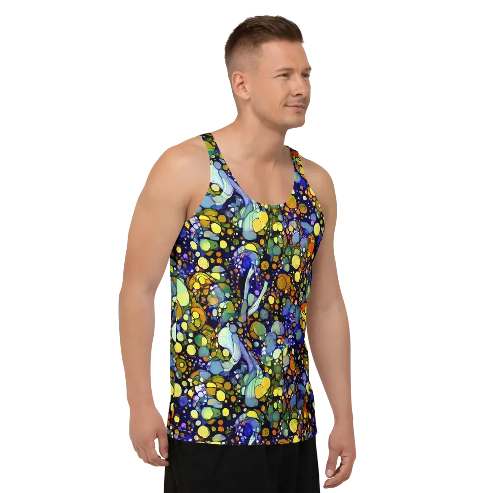 Indigo Carnival on Men's Tank Top — Right Front