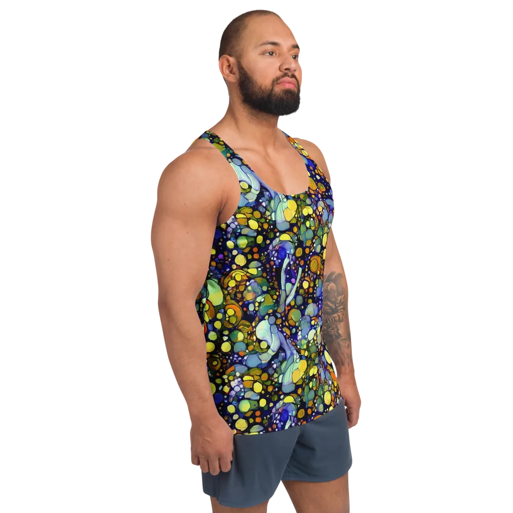 Indigo Carnival on Men's Tank Top — Right Front