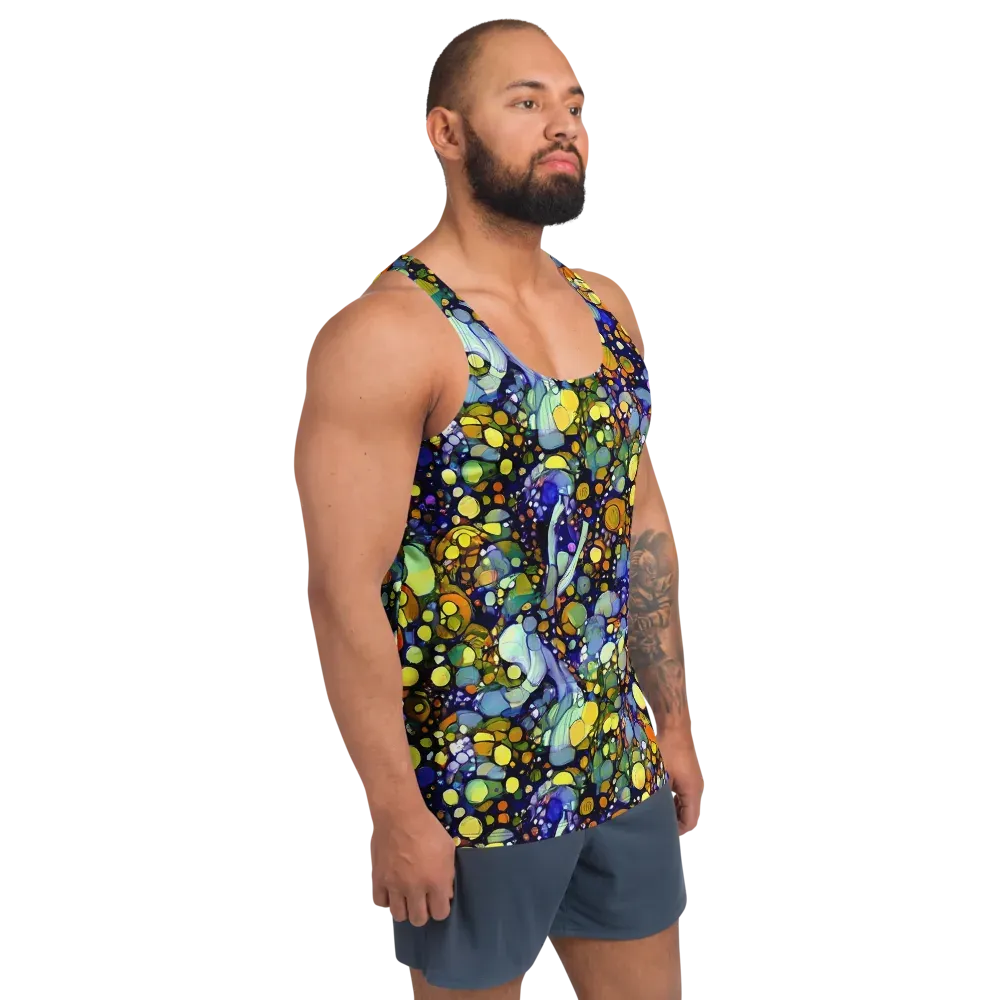 Indigo Carnival on Men's Tank Top — Right Front