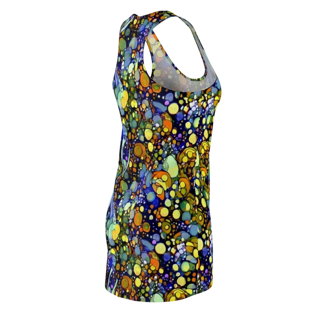 Indigo Carnival on Racerback Dress — Back Side