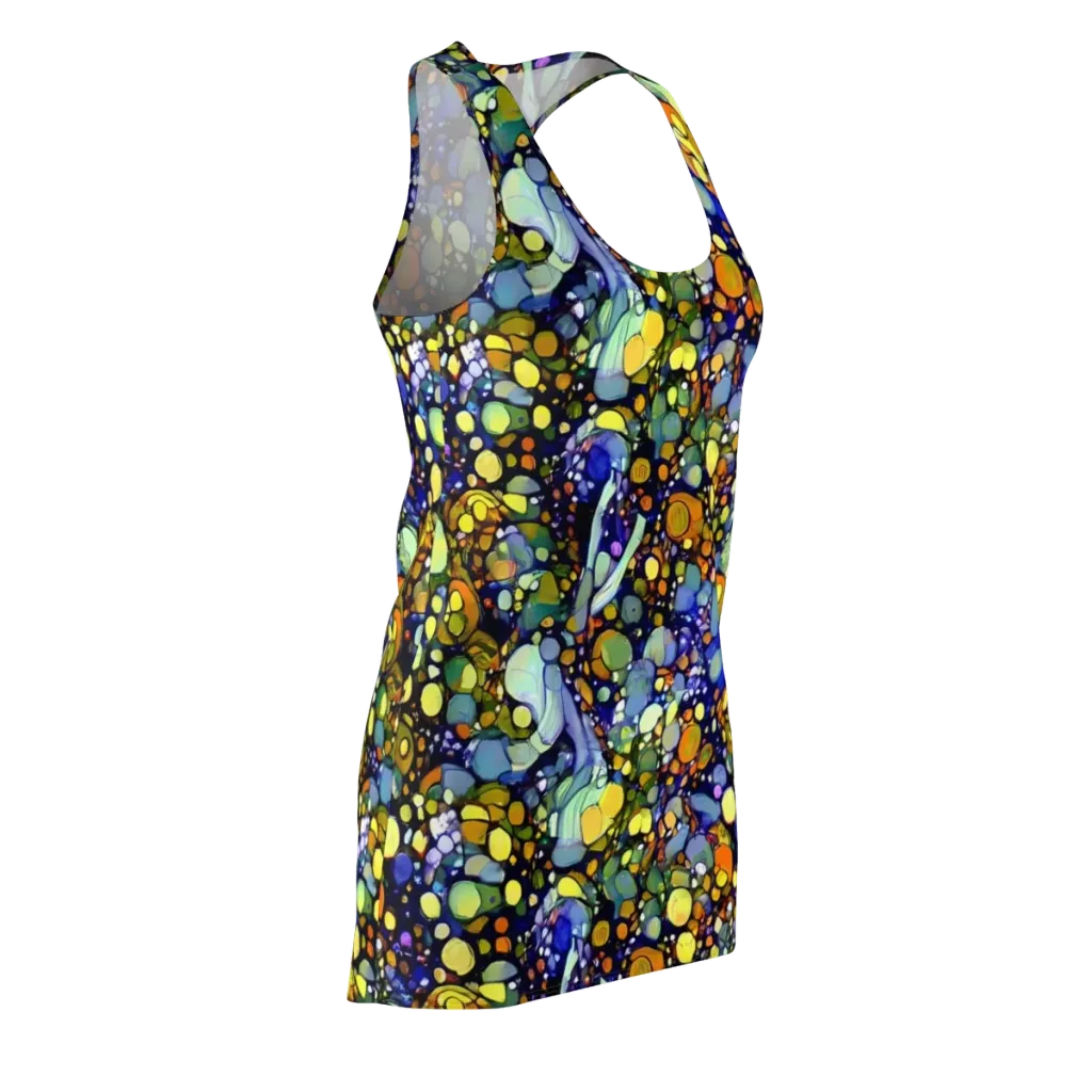 Indigo Carnival on Racerback Dress — Front Side