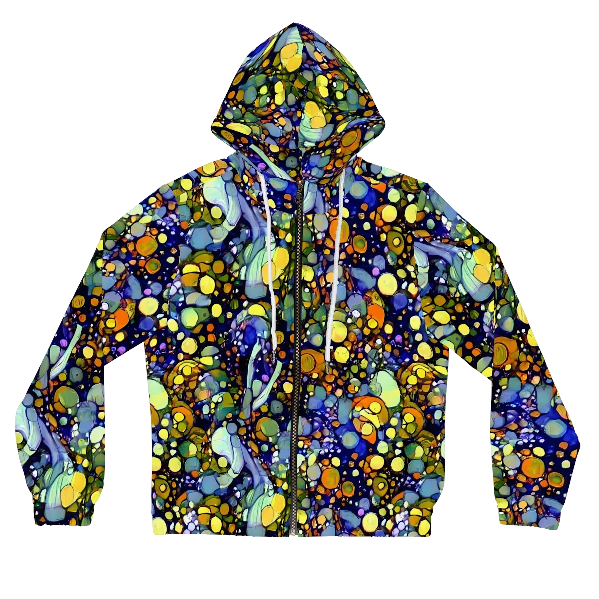 Indigo Carnival on Women's Full-Zip Hoodie — Front