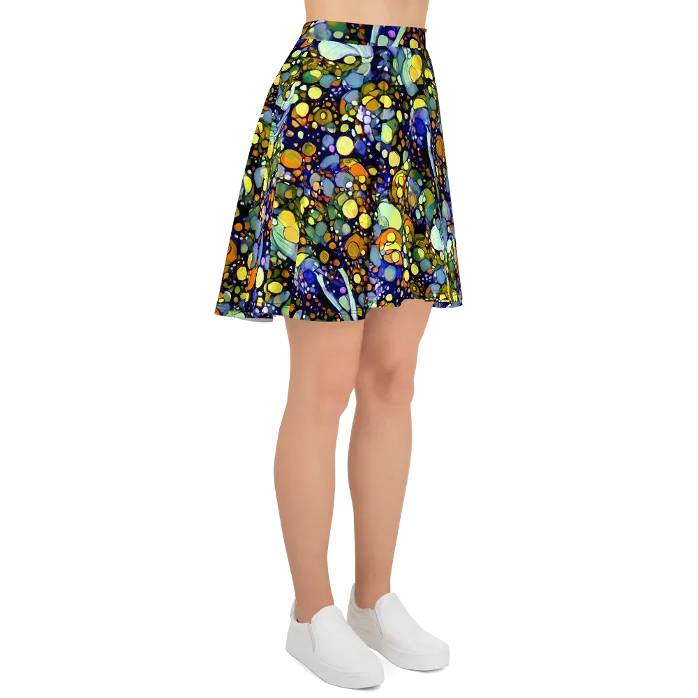 Indigo Carnival on Skater Skirt — Right