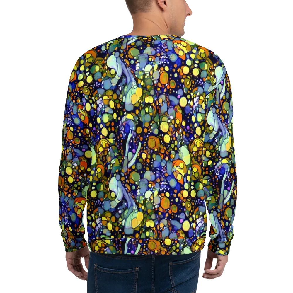 Indigo Carnival on Sweatshirt — Back