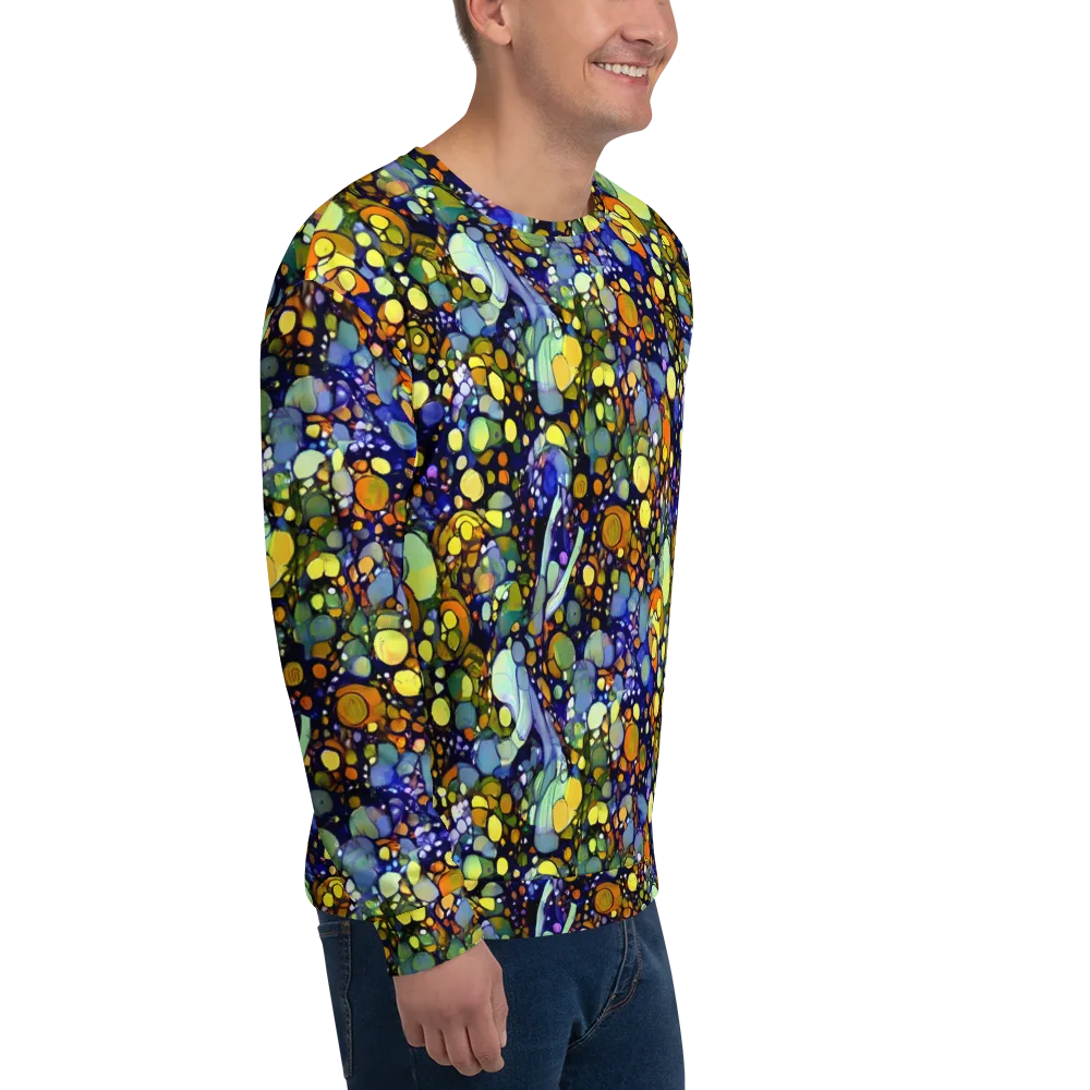 Indigo Carnival on Sweatshirt — Right Front