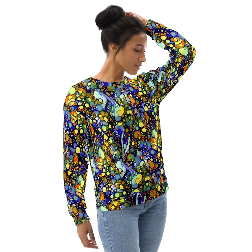 Indigo Carnival on Sweatshirt — Right Front