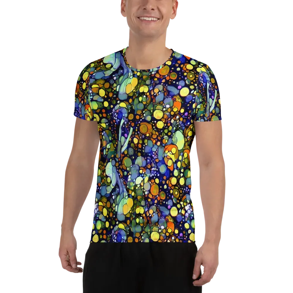Indigo Carnival on Men's Athletic T-Shirt — Front