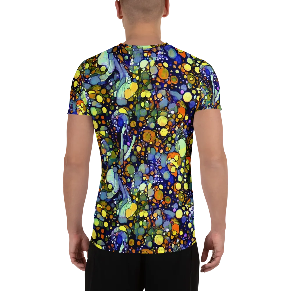 Indigo Carnival on Men's Athletic T-Shirt — Back