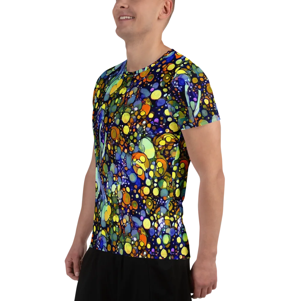 Indigo Carnival on Men's Athletic T-Shirt — Left
