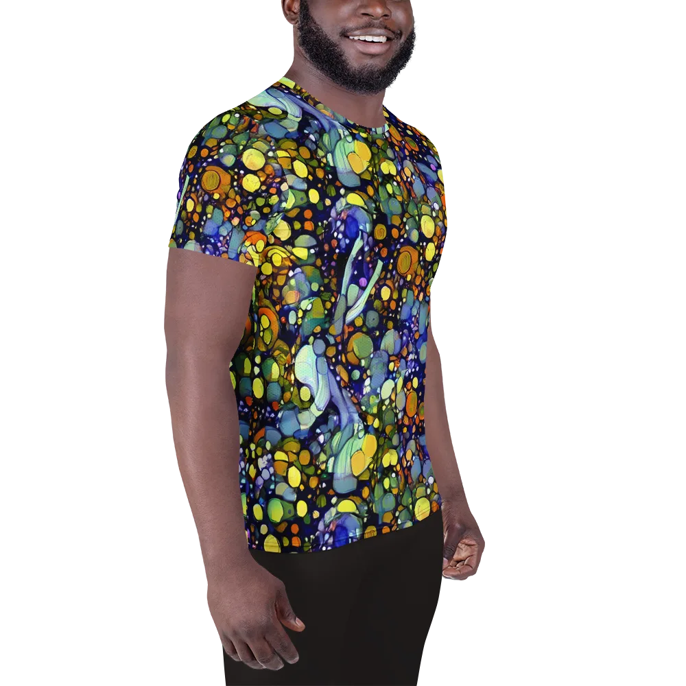 Indigo Carnival on Men's Athletic T-Shirt — Right