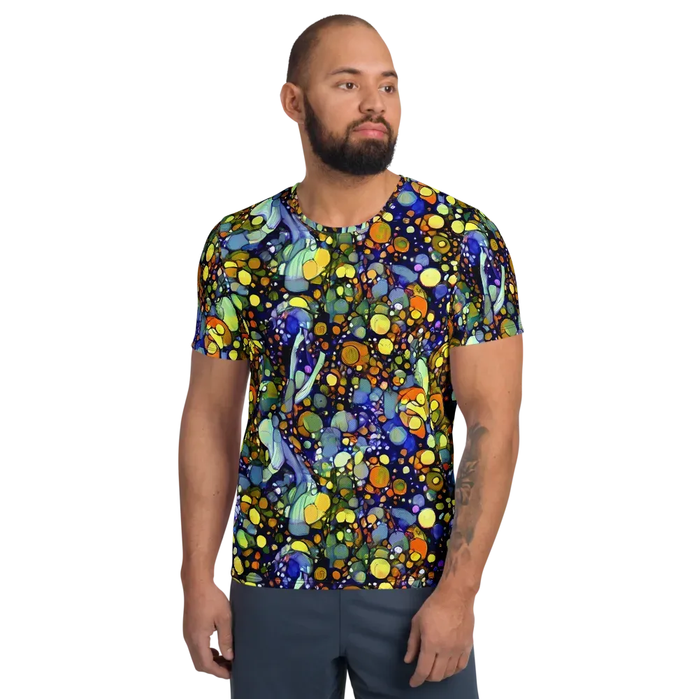Indigo Carnival on Men's Athletic T-Shirt — Front
