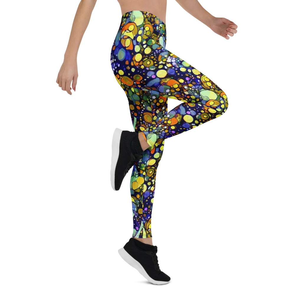Indigo Carnival on Leggings — Right