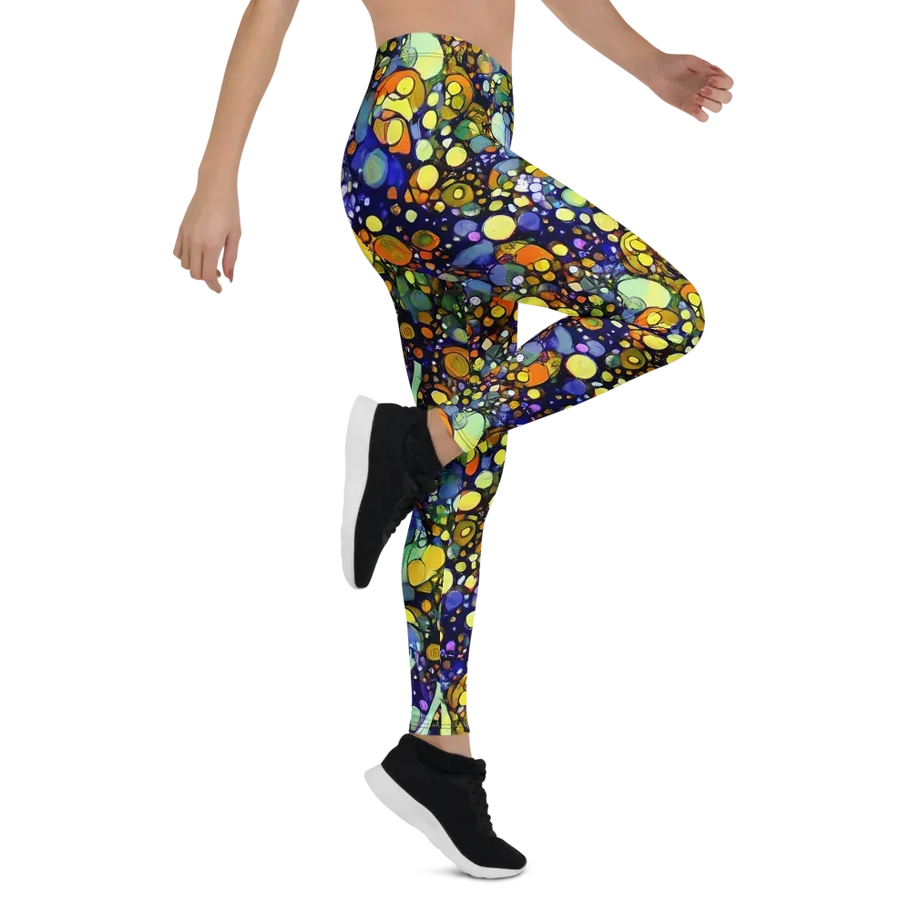 Indigo Carnival on Leggings — Right