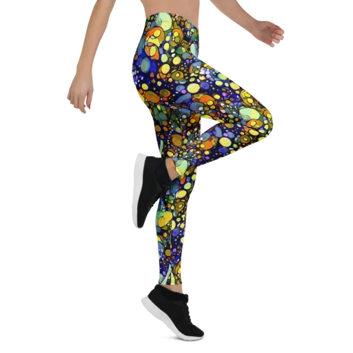 Indigo Carnival on a Leggings