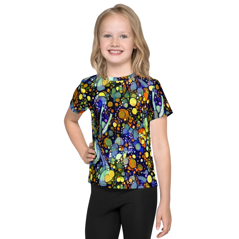 Indigo Carnival on Kids Crew Neck T-Shirt — Front
