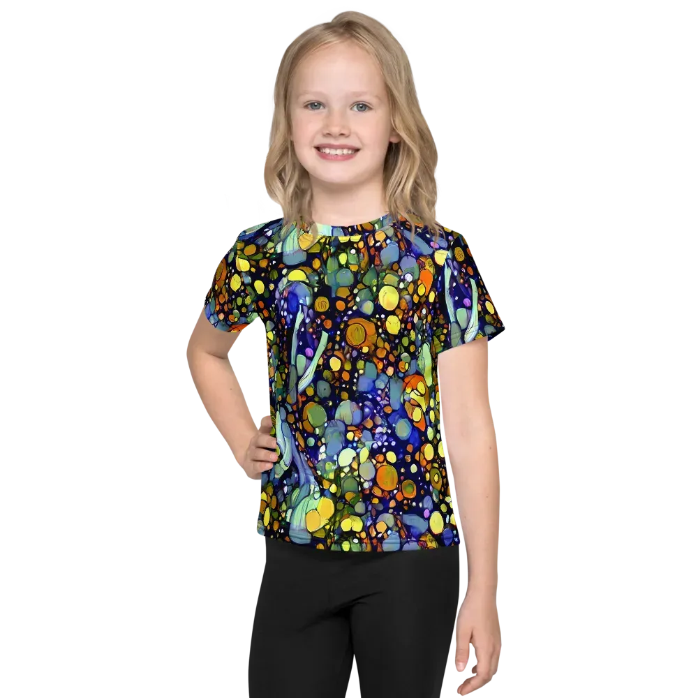 Indigo Carnival on Kids Crew Neck T-Shirt — Front