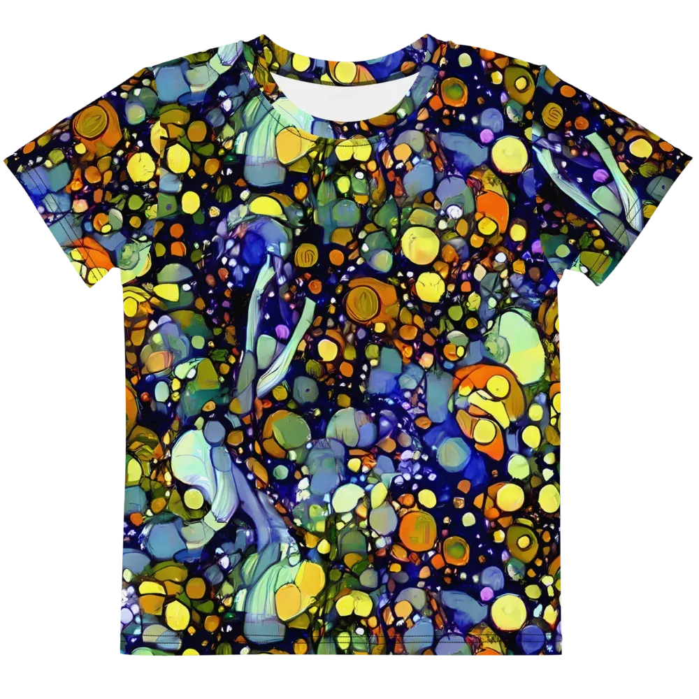 Indigo Carnival on Kids Crew Neck T-Shirt — Front