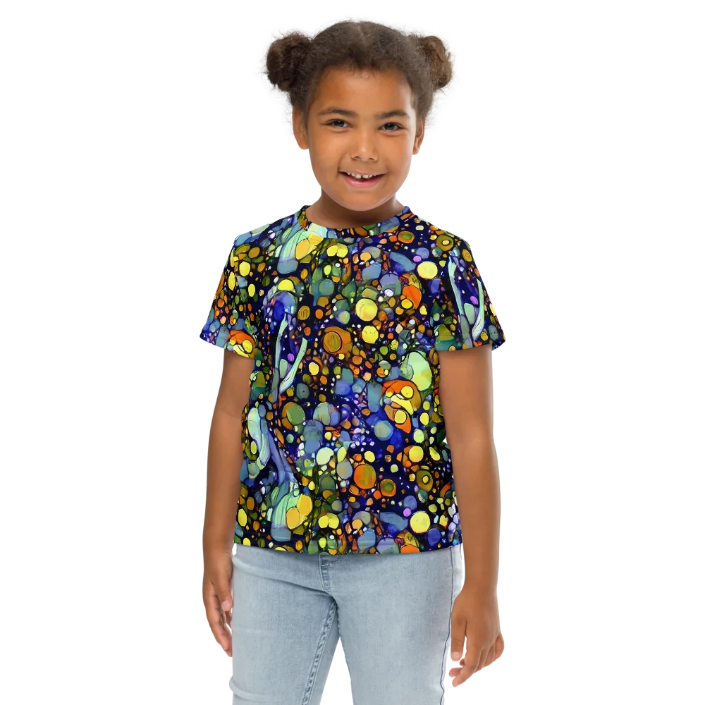Indigo Carnival on Kids Crew Neck T-Shirt — Front