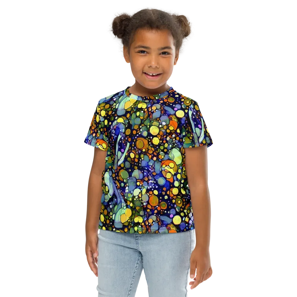 Indigo Carnival on Kids Crew Neck T-Shirt — Front