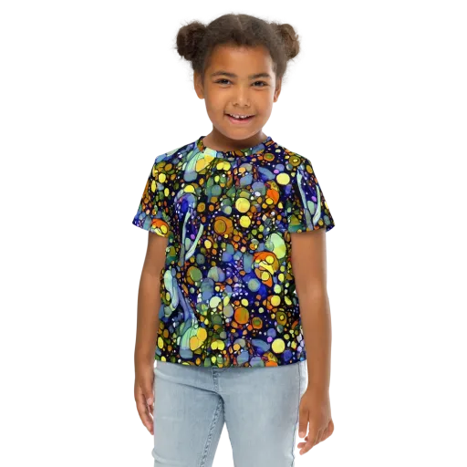 Indigo Carnival on a Kids Crew Neck T-Shirt