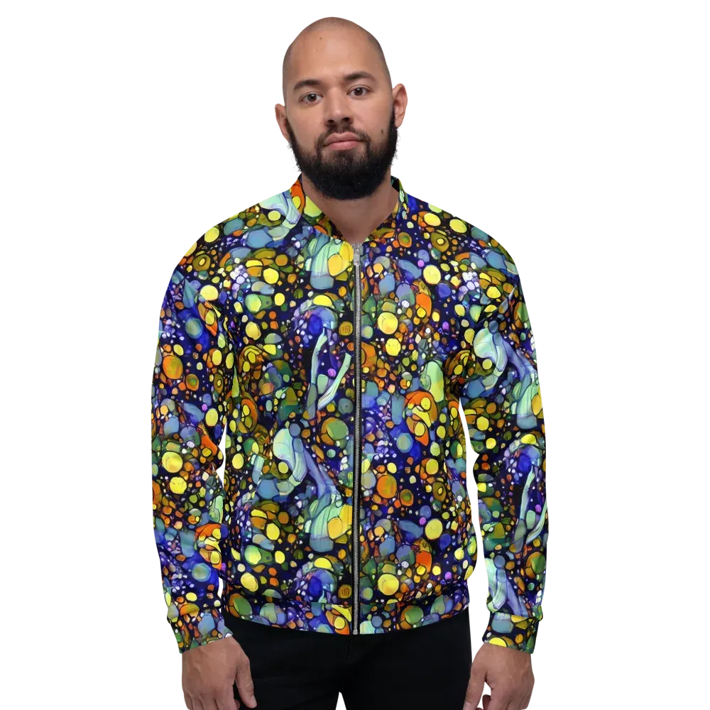 Indigo Carnival on Bomber Jacket — Front