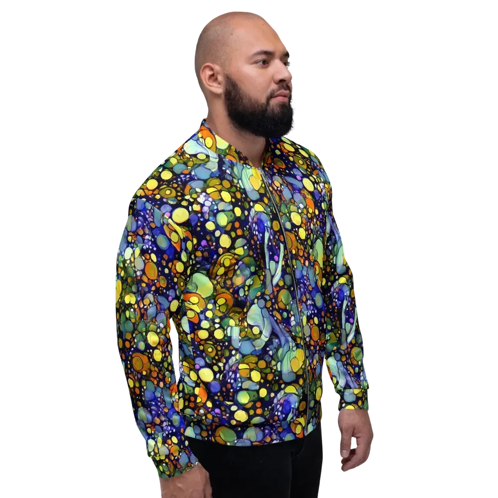 Indigo Carnival on Bomber Jacket — Right
