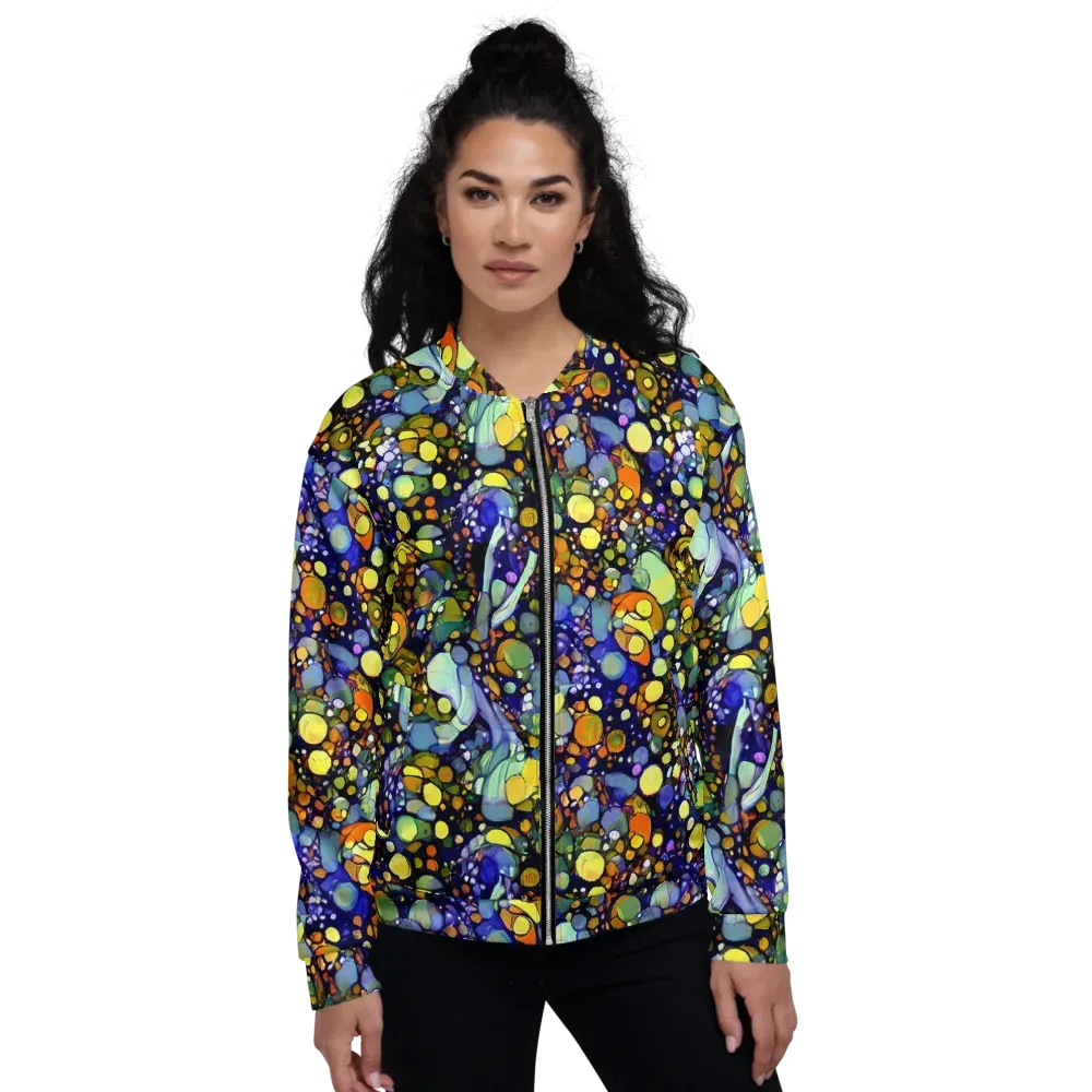 Indigo Carnival on Bomber Jacket — Front