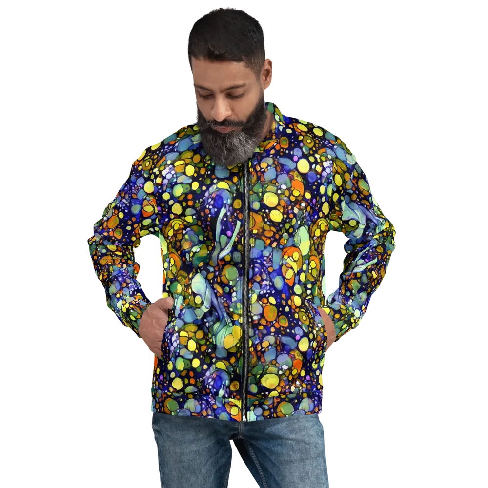 Indigo Carnival on Bomber Jacket — Front