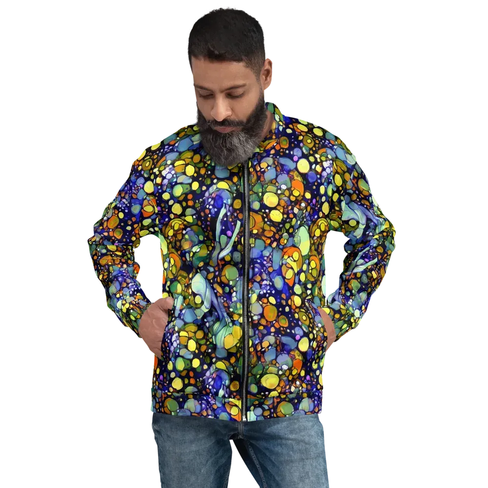 Indigo Carnival on Bomber Jacket — Front