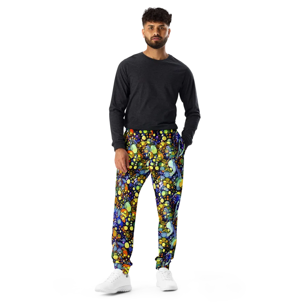 Indigo Carnival on Men's Joggers — Front