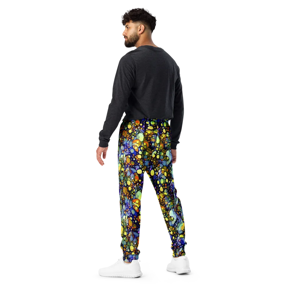 Indigo Carnival on Men's Joggers — Back