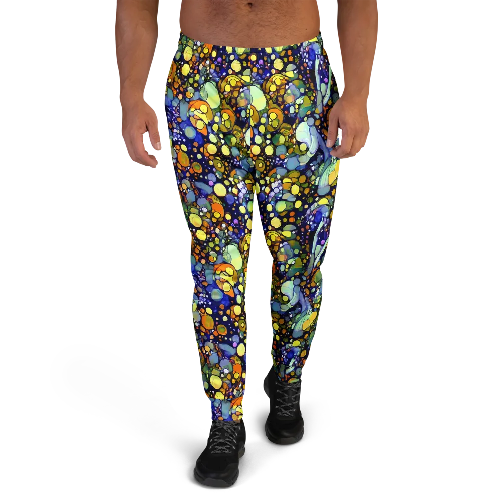 Indigo Carnival on Men's Joggers — Front