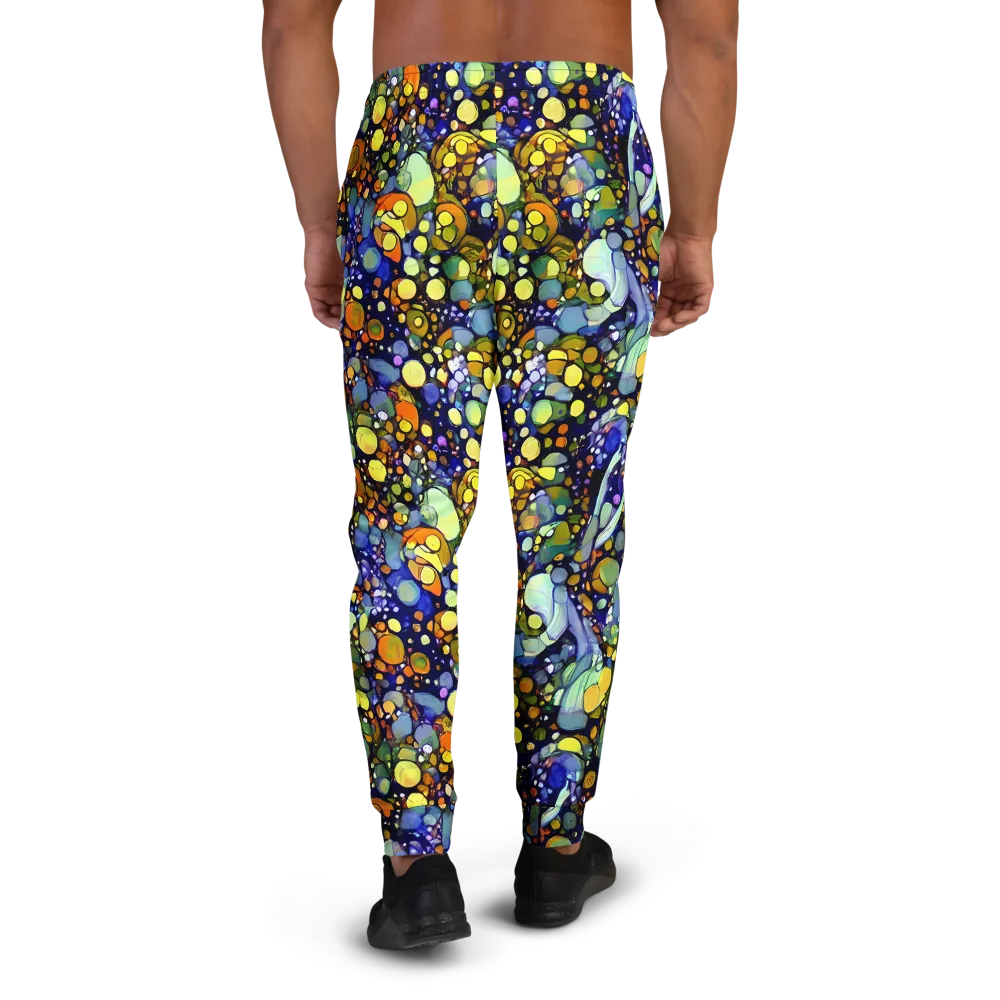Indigo Carnival on Men's Joggers — Back