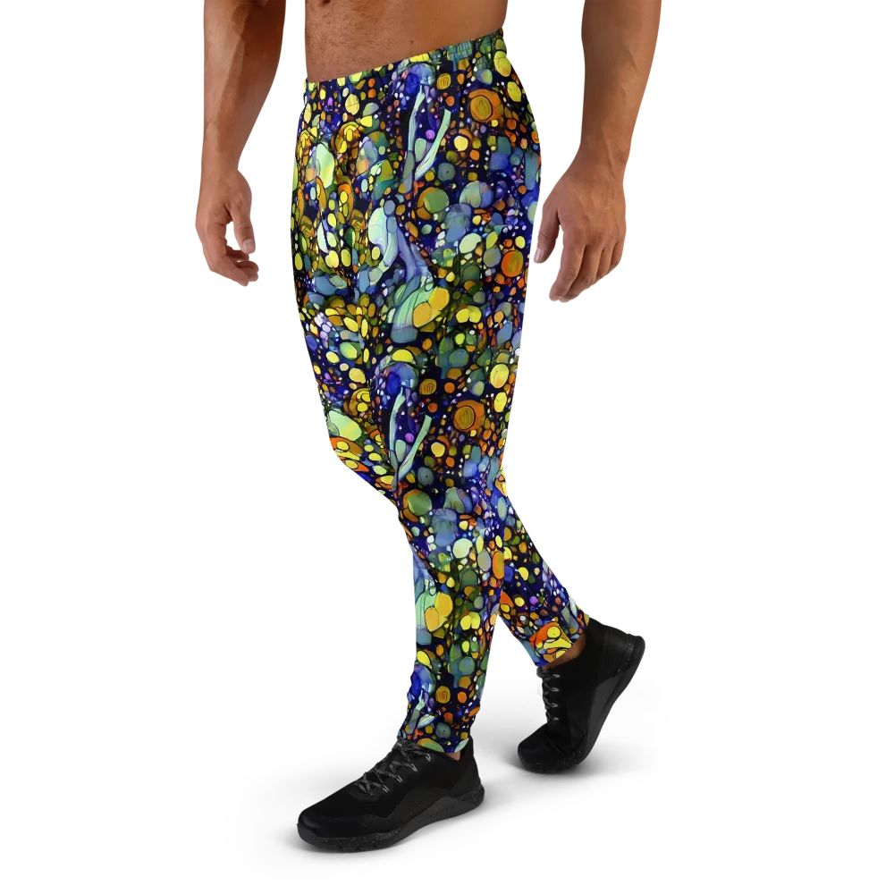 Indigo Carnival on Men's Joggers — Left