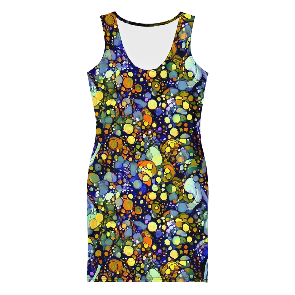 Indigo Carnival on Bodycon Dress — Front