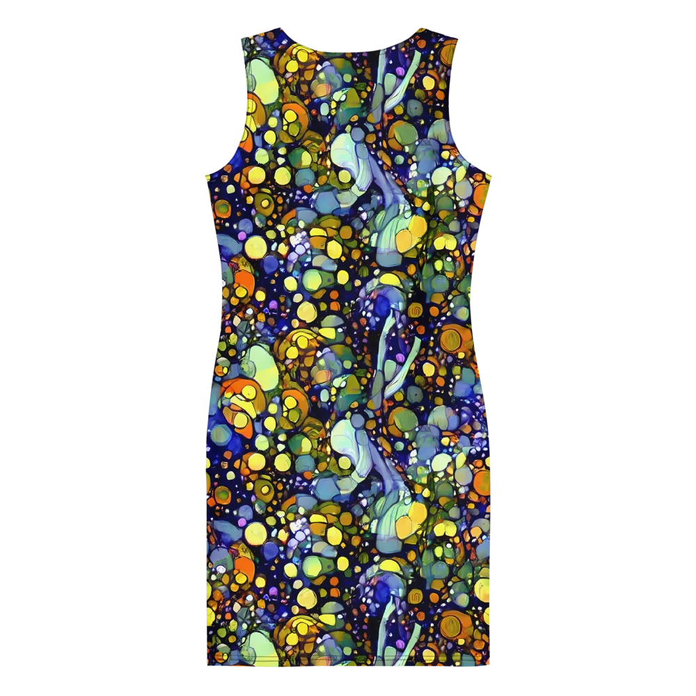 Indigo Carnival on Bodycon Dress — Back