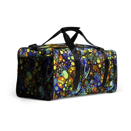 Indigo Carnival on a Duffle Bag