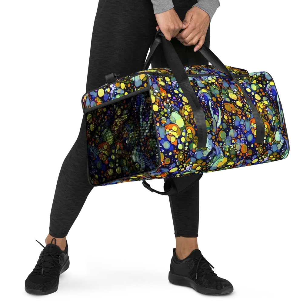 Indigo Carnival on Duffle Bag — Right Front