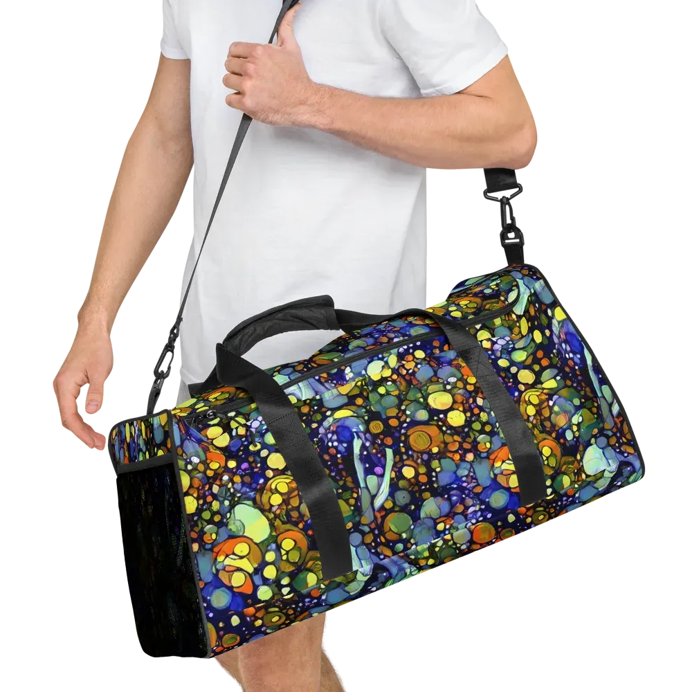Indigo Carnival on Duffle Bag — Right Front