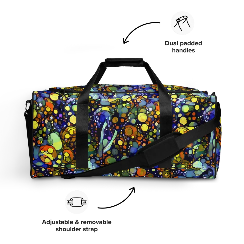 Indigo Carnival on Duffle Bag — Front